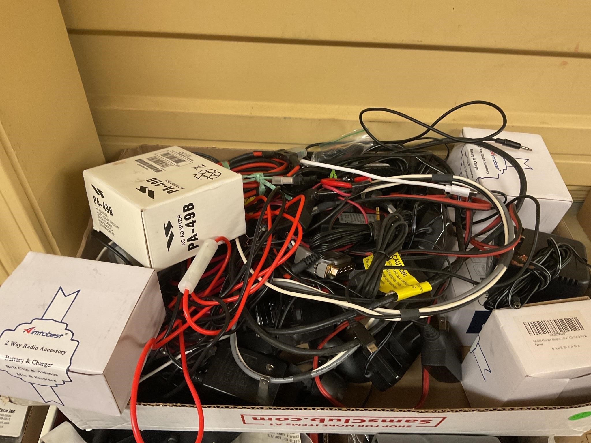 Assorted battery chargers and misc