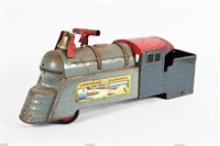 MARX PRESSED STEEL LIGHTNING EXPRESS RIDE-ON TRAIN