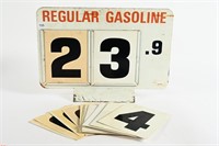 GASOLINE DOUBLE SIDED PRICE SIGN GAS PUMP TOPPER