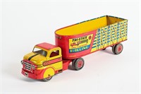 MARX TIN TRI-STATE HAULING TRUCK AND TRAILER