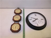 Clock & Springfield Barometer