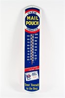 CHEW MAIL POUCH TOBACCO TIN WALL THERMOMETER