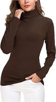 EXCHIC Women’s Long Sleeve Turtleneck Sweater