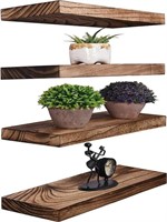 Wooden Floating Shelves for Wall Decor, Rustic