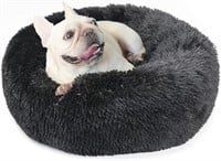 Black Dog Bed for Small Dogs Washble Calming Dog