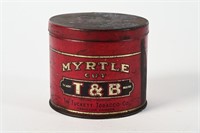 T&B MYRTLE CUT TOBACCO TIN