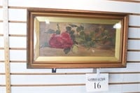Original Rose Oil Painting From 1898