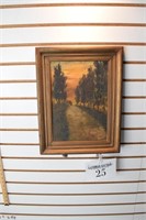 Original Oil "Hedge Row"