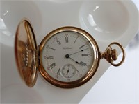 14K Yellow Gold Waltham Pocket Watch