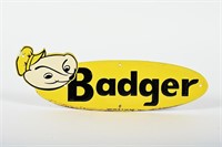 SMALL SIZE BADGER EMBOSSED SST SIGN