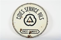 EARLY CITIES SERVICE OILS DSP CURB SIGN