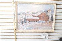 Original Chalk "Winter Barn"