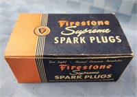 Full box of Firestone Supreme Spark plugs! New
