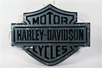 HARLEY-DAVIDSON MOTORCYCLES DIE-CUT METAL SIGN