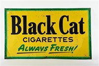 BLACK CAT CIGARETTES ALWAYS FRESH SST SIGN