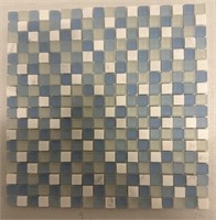 12 inch x 12 inch stone/glass tile