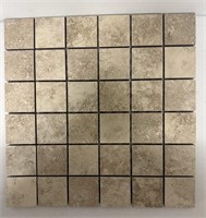 Earthtone squares tile