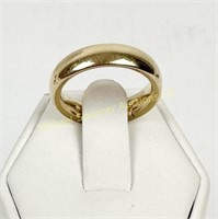 18K SOLID YELLOW GOLD BAND RING