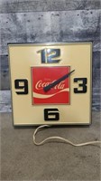 Vintage Coca Cola clock tested burnt out light