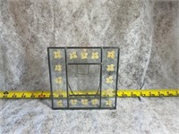 Vintage metal and glass picture frame