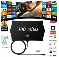 300 Mile Range Antenna TV Digital HD Skywire