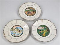 3) 1940'S MICKEY MOUSE CHILDS PLATES