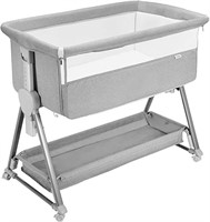 Bedside Bassinet for Baby, Easy to Assemble Bed