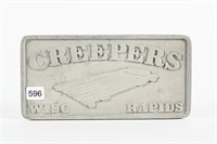 CREEPERS CAST ALUMINUM CAR CLUB PLAQUE