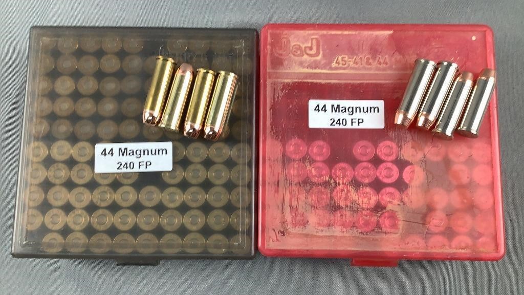 (150) Rnds Reloaded 44 Magnum Ammo