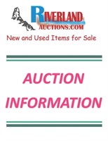 ONLINE AUCTION INFORMATION