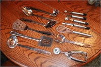 Stainless Steel Cooking Utensils Lot