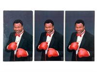 3 Autographed Larry Holmes Business Cards