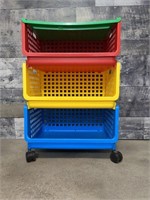 Rubbermaid Stacking rolling toy box