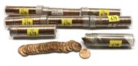 x8- Rolls of Lincoln cents 1947-1967, mixed dates,