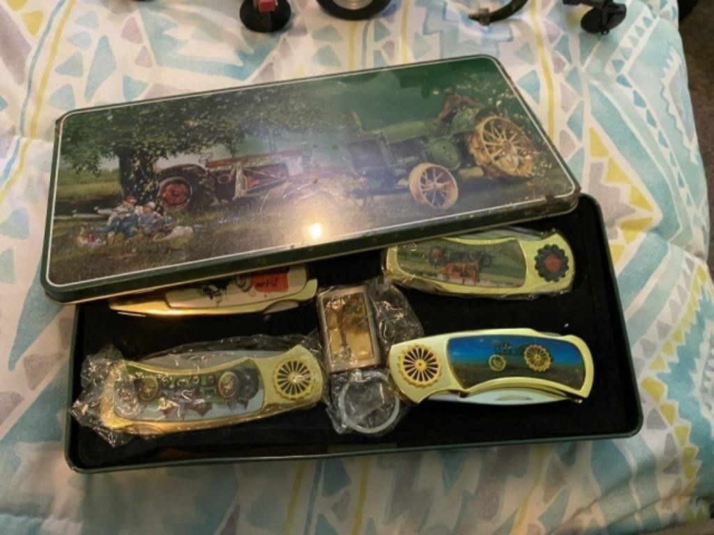 Tin of Collector Knives