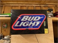 Vintage Bud Light Sign 16x11 (Works)