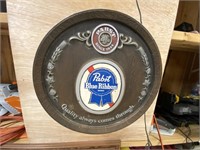 1970s Pabst Blue Ribbon Barrel Sign 15"