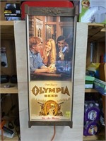 1970s Olympia Beer Sign 14x36 (Works)