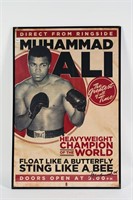 FRAMED MUHAMMAD ALI SHOW POSTER PRINT