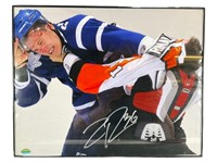 Flyers Zac Rinaldo Autographed Fighting Photo