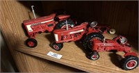 3- Farmall Replica Tractors