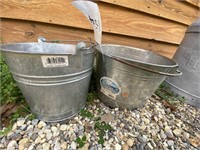 2 - Galvanized Buckets