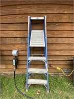 6' Shelf Ladder Fiberglass