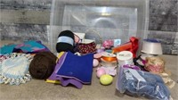 Crafting package, yarn, felts, ribbon