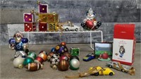 Christmas sports and car ornaments