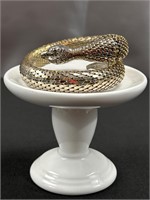 Vintage Gold Serpent Coil Snake Bracelet