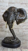 Abstract Floating Elephant Head Bust