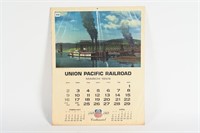 1969 UNION PACIFIC RAILROAD CALENDAR SHEET