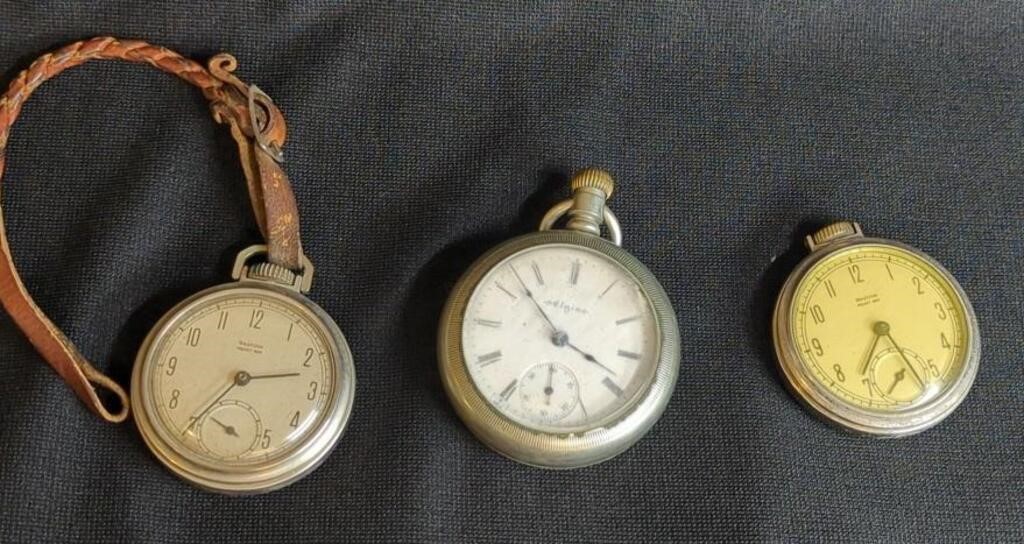 3 NON WORKING POCKET WATCHES