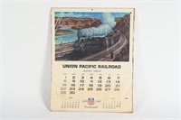 1969 UNION PACIFIC RAILROAD CALENDAR SHEET